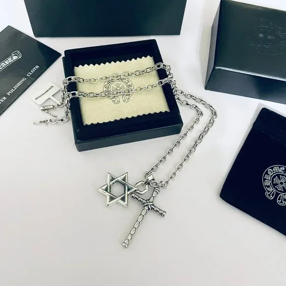 Accessories | Chrome Hearts Vintage Hexagram Cross Double 